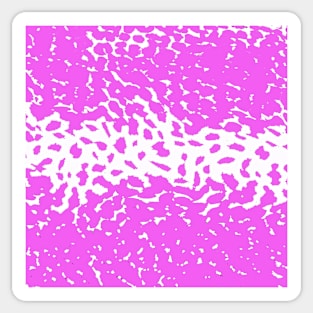 Animal Print Cheetah Pattern Pink and White Sticker